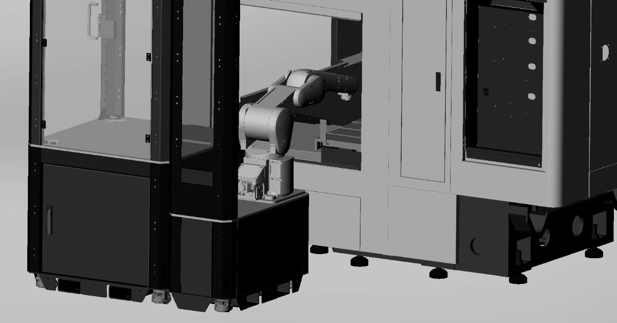 Robot para gestión de piezas en máquinas CNC