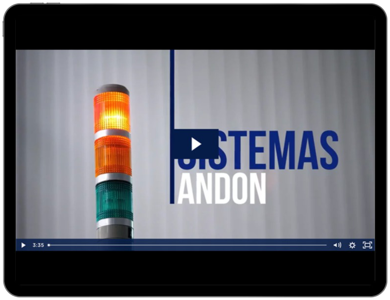 Ultatek mockup videoguia Aplicación práctica de los sistemas Andon para mejorar el rendimiento de la planta con el análisis de tiempos