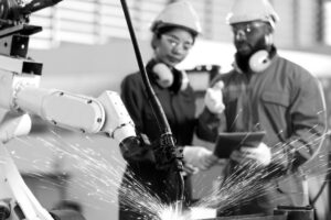 Robots de soldadura láser