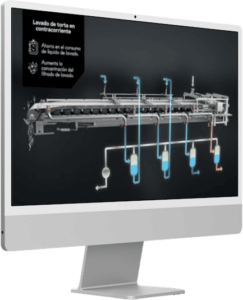 MOCKUP VIDEOGUIA Guía integral de filtros de banda de vacío automáticos para la Industria de procesamiento industrial y químico Beneficios y Aplicaciones
