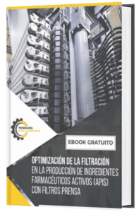 mockup ebook Optimización de la Filtración en la Producción de Ingredientes Farmacéuticos Activos (APIs) con Filtros Prensa