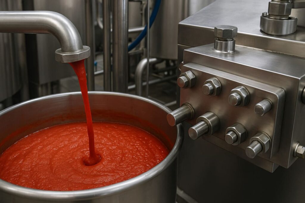 Homogeneizadores para la Producción de Salsas de Tomate: Calidad, Eficiencia y Rentabilidad en Cada Gota