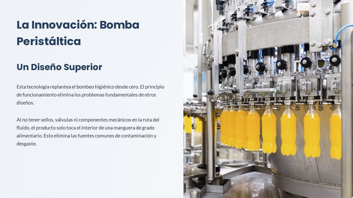 La innovación. Bomba Peristáltica