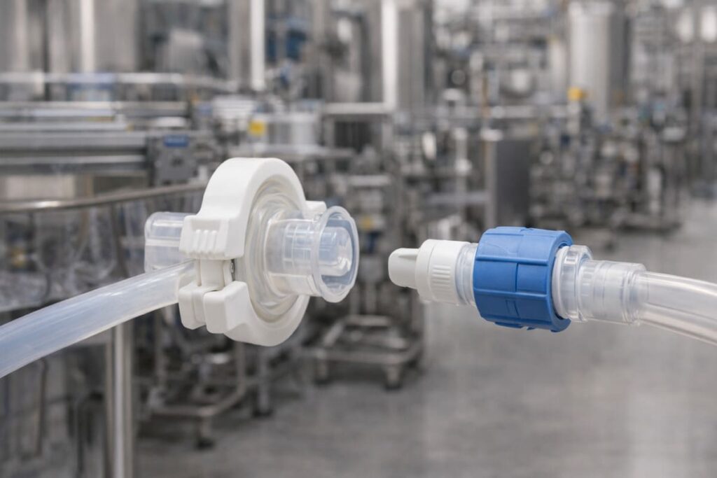 Conexiones Sanitarias de un Solo uso para Bioprocesos: El Factor Crítico en el Procesamiento Aséptico
