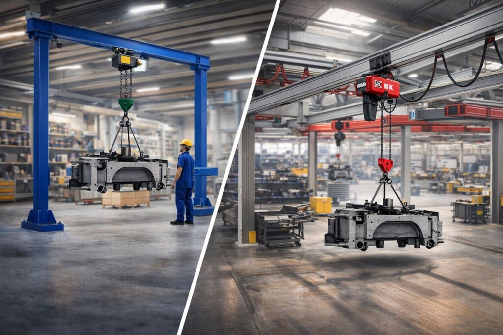 Cómo Diseñar Sistemas de Elevación Flexibles en Talleres Industriales con Grúas KBK