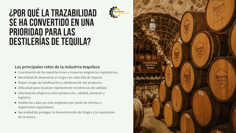Sistema de trazabilidad para plantas tequileras