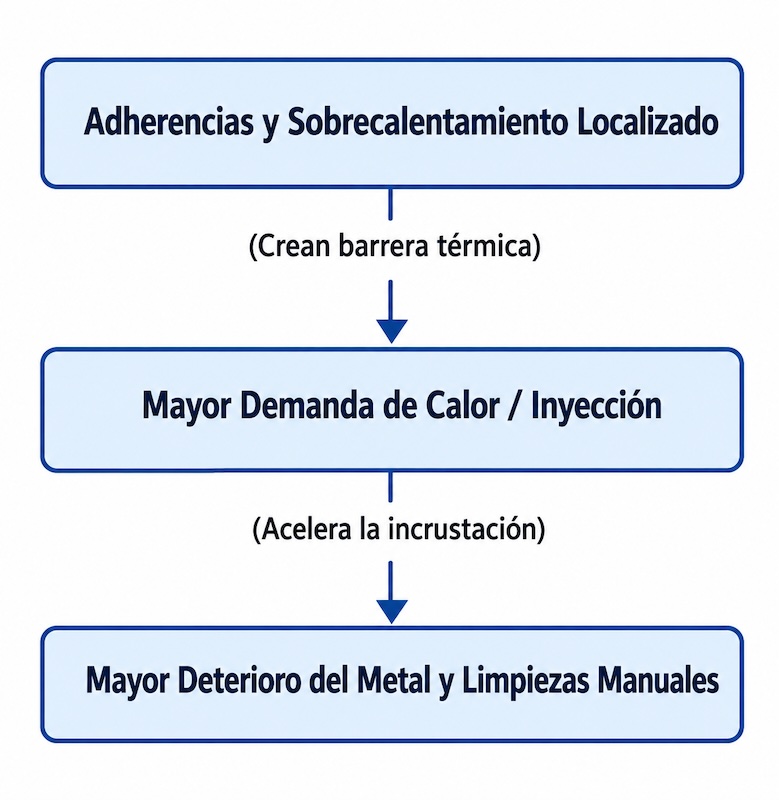 Ineficiencias en la cocción industrial
