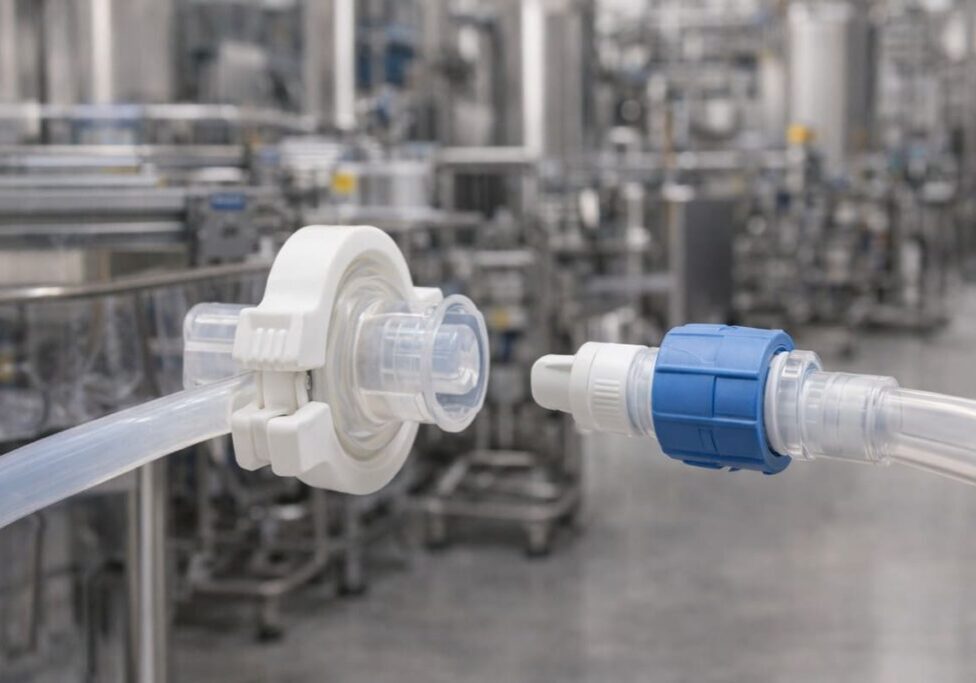 Conexiones Sanitarias de un Solo Uso para Bioprocesos